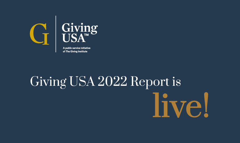 Highlights From Giving USA 2022 Report
